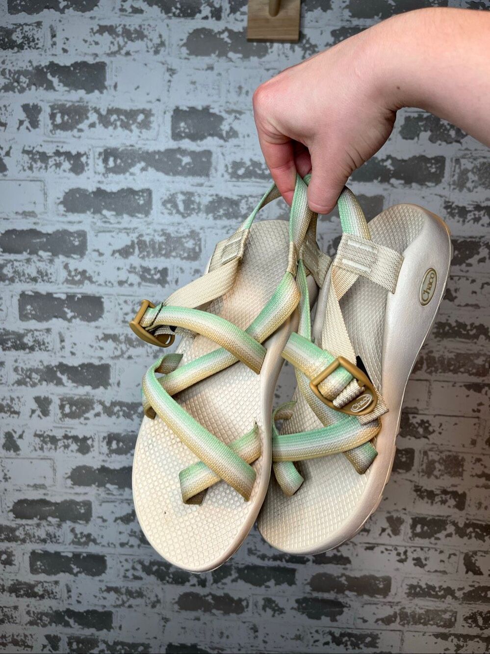 Chaco | women cream rubber sol strappy sandals